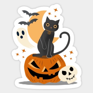 Black Magic Cat Sticker